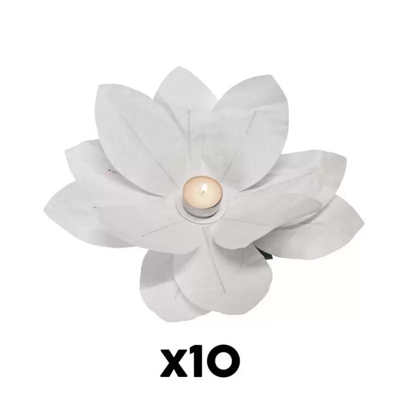 Espelmes de paper de flors (10)