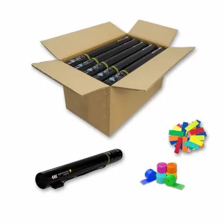 25 Canons électriques 50 cm. (Confettis + banderoles) - 6