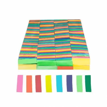 Confettis rectangulaires papier (1 kg.)