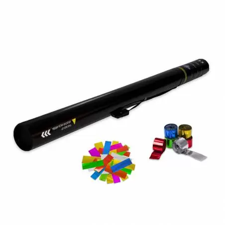 Canon électrique 80 cm. (confettis + banderoles métallisé) - 1