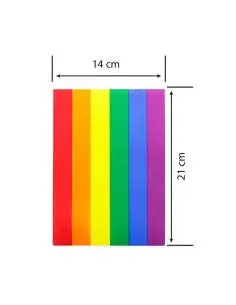 Banderines LGTBI de poliéster (25 M.) 2