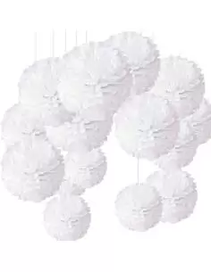 Pom pom di carta 30 cm (10 u.) 2