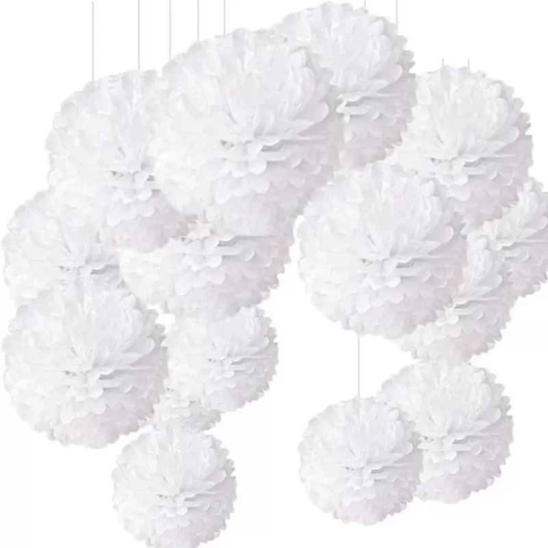 Pom-pom de paper de 40 cm (10 unitats)