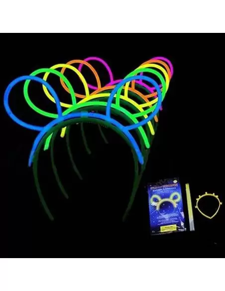 Pack 25 Diademas con Orejas fluorescentes