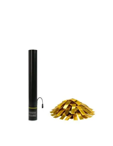 Canó de confetis elèctric de 50 cm (Confetis de purpurina) - EUTOPICA