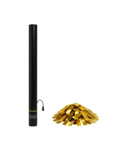 Canó elèctric de confetis de 80 cm (confetis amb purpurina) - EUTOPICA ®