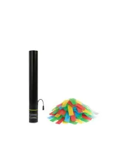 Canó elèctric de confetis de 50 cm (confetis d'arròs orgànic) - EUTOPICA 2