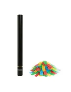 Canó de confetis manual de 80 cm (confetis d'arròs orgànic) - EUTOPICA 2