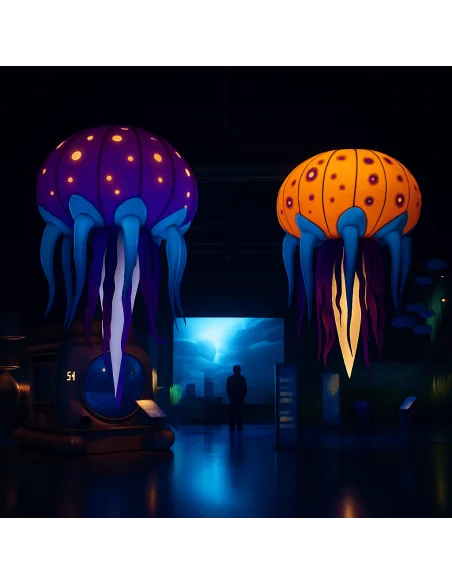 Méduse gonflable LED - EUTOPICA