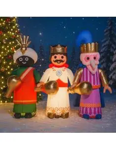 Reyes Magos hinchables LED - EUTOPICA