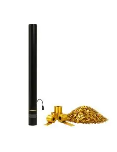 Canó elèctric de confetis de 80 cm (confetis + serpentines amb purpurina) - EUTOPICA