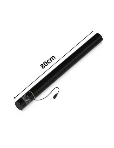 Canó elèctric de confetis de 80 cm (confetis + serpentines amb purpurina) - EUTOPICA