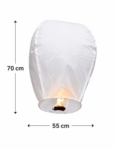 Pack of 10 sky lanterns BIO - EUTOPICA