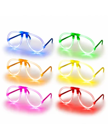 Pack 25 Gafas Aviador fluorescentes - EUTOPICA