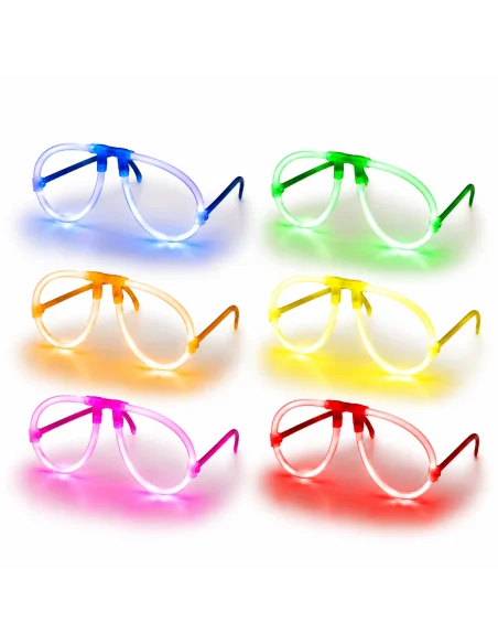 Pack de 25 lunettes aviateur fluorescentes